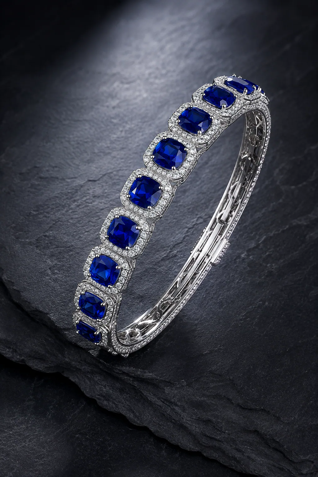 Blue sapphire bracelet